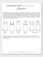 Leotard Patterns, Swimsuit Patterns - LEOTARD #7 - Girls (L507)
