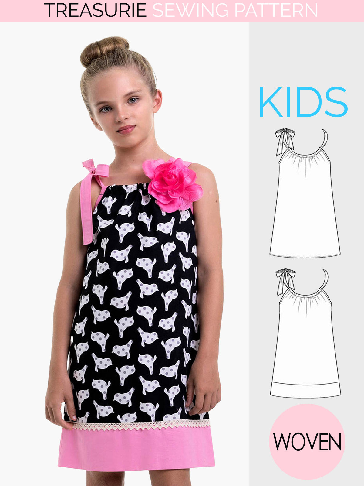pillow slip dress pattern Womens US0 to 22 Simplicity Sewing Pattern 2391 Child's