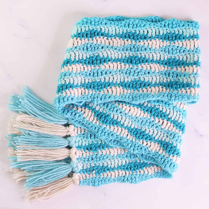 crochet wave scarf pattern