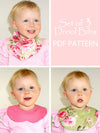 Baby Drool Bibs set of 3  - digital downloadable sewing pattern