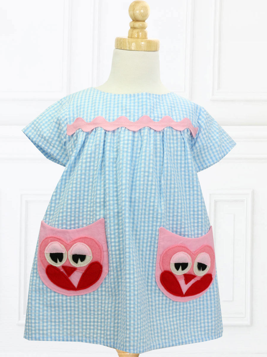 Owl Girls Dress Sewing Pattern – TREASURIE Owl Girls Dress Sewing Pattern – TREASURIE