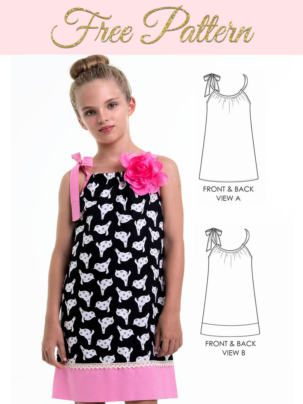 Girls Pillowcase Dress Pattern PENELOPE TREASURIE girls-pillowcase-dress-pattern-penelope-treasurie