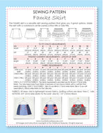 FAMKE - Girls Skirt Sewing Pattern