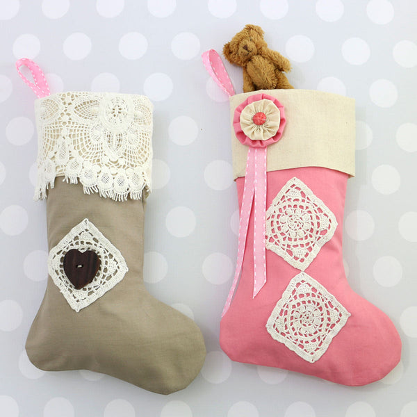 Hand sown christmas stockings | Featured image for the Accessories Sewing Patterns Page for Treasurie.