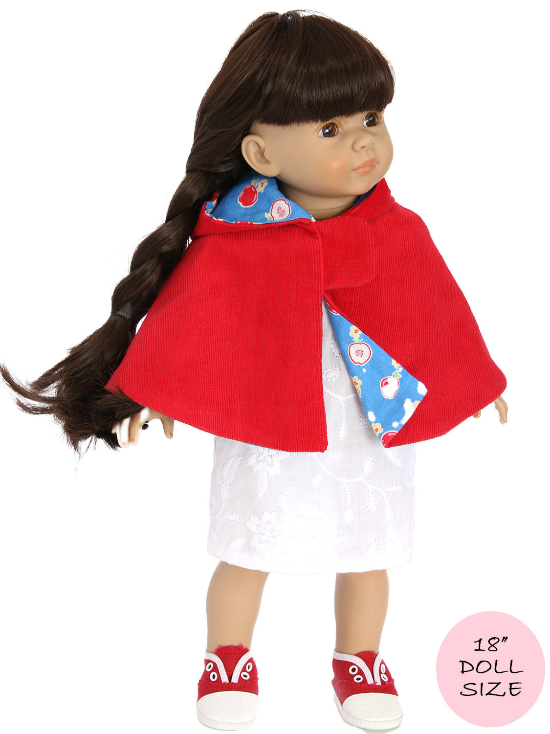 18" doll clothes cape sewing pattern