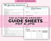 Crochet Reference Sheets