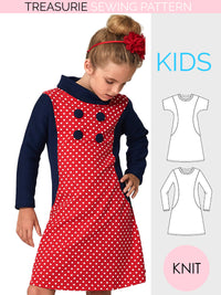 stretch dress girls pattern