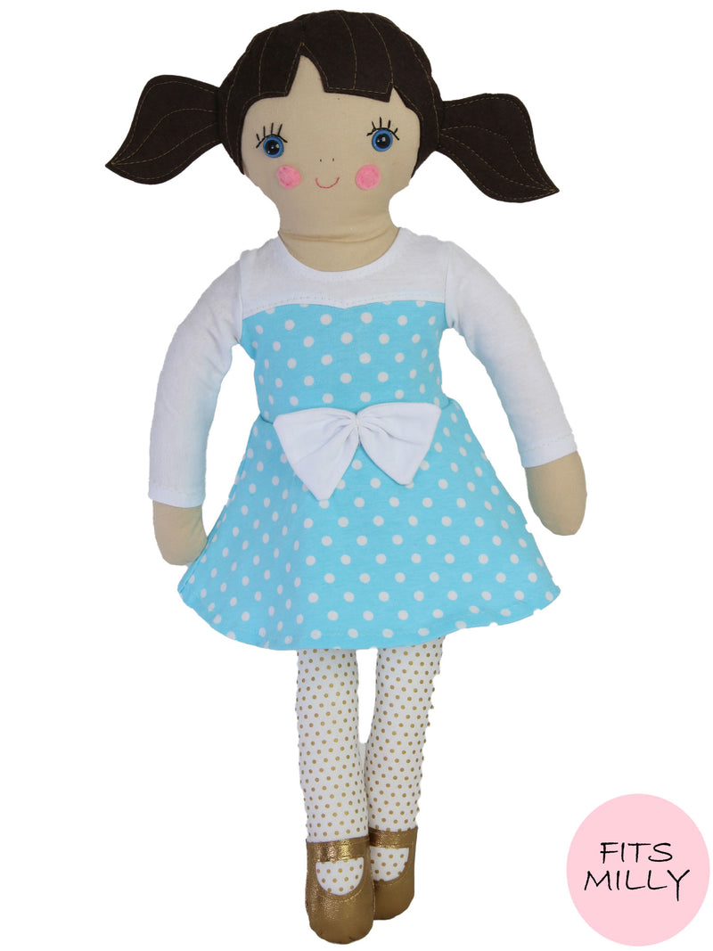 18" doll clothes patterns - ELISE DRESS (D1306)