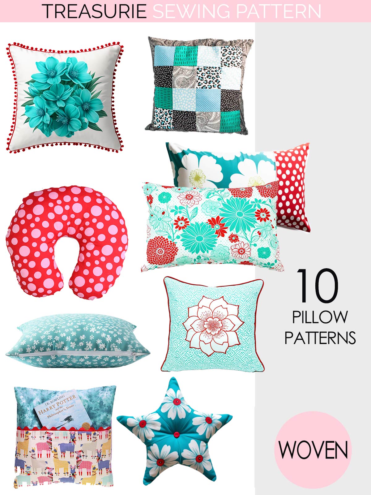 Fancy Pillows Patterns 10 Pillow Sewing Patterns – TREASURIE