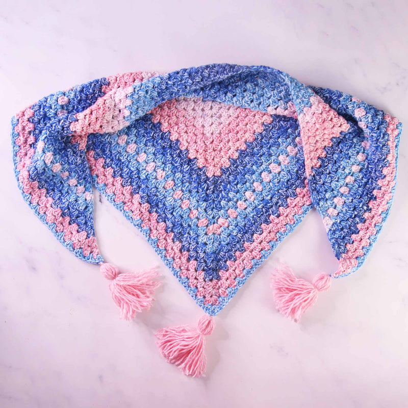 triangle crochet pattern scarf