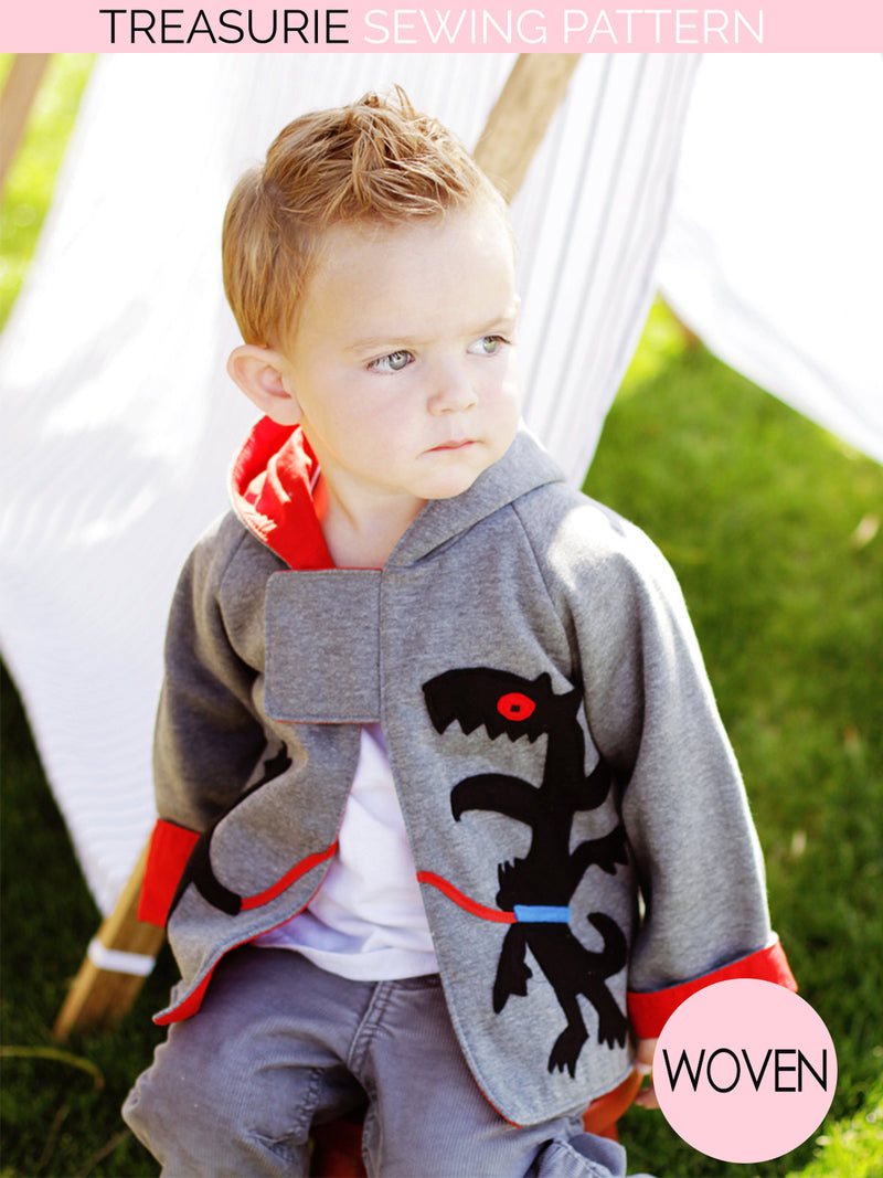 kids hoodie sewing pattern