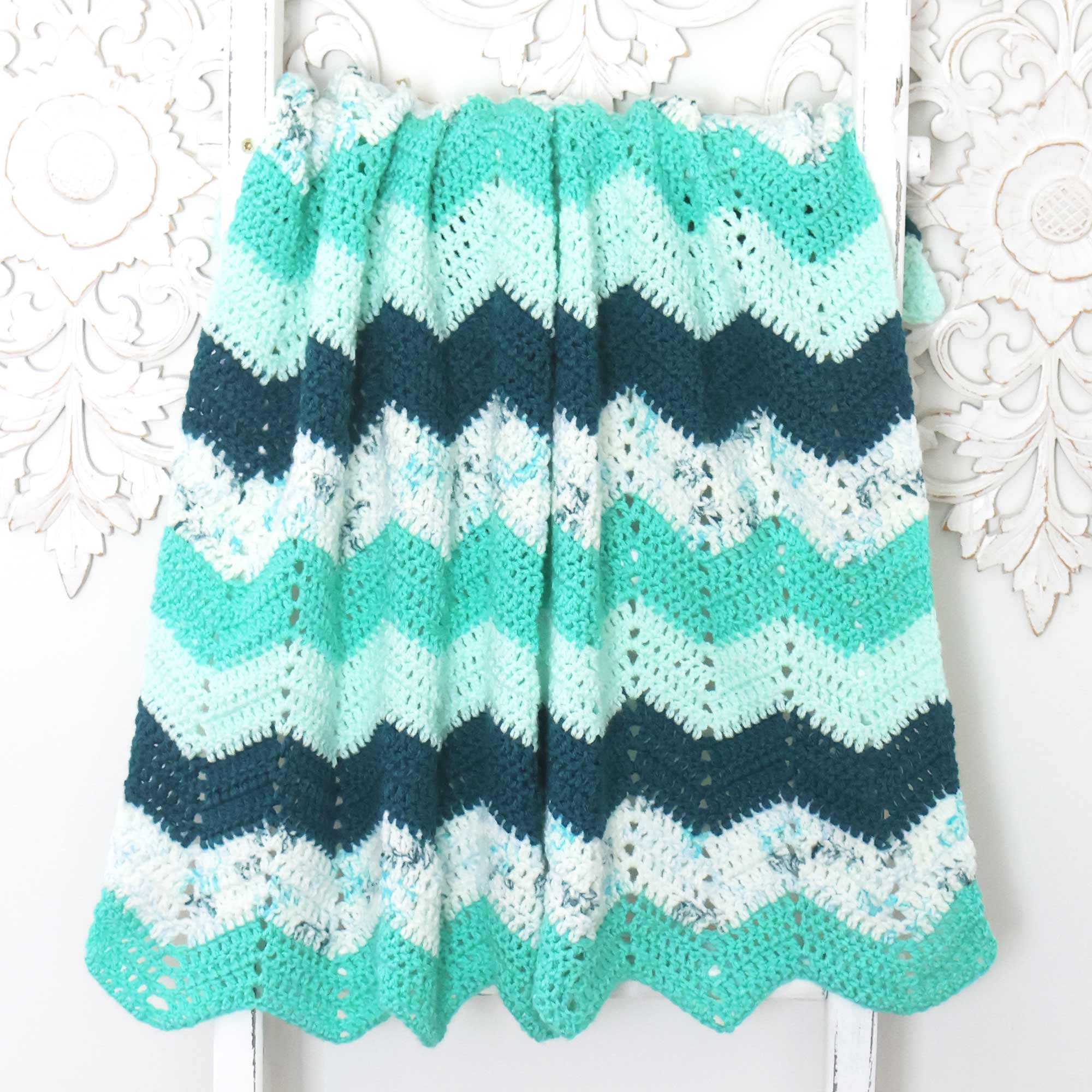 Chevron blanket crochet pattern