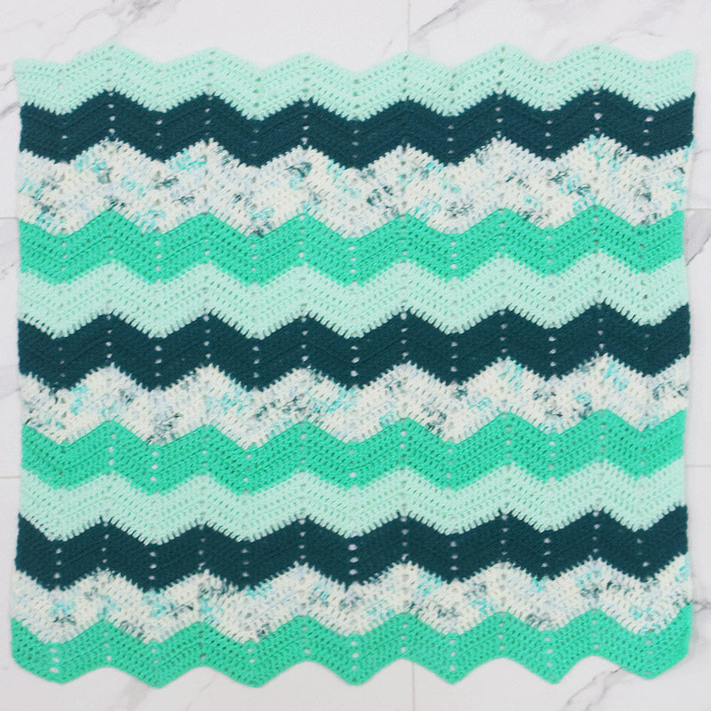 Chevron blanket crochet pattern