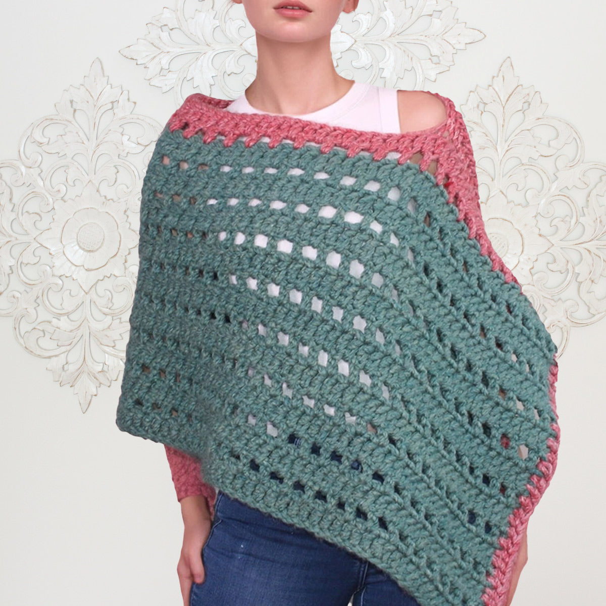 Chunky Poncho Crochet Pattern