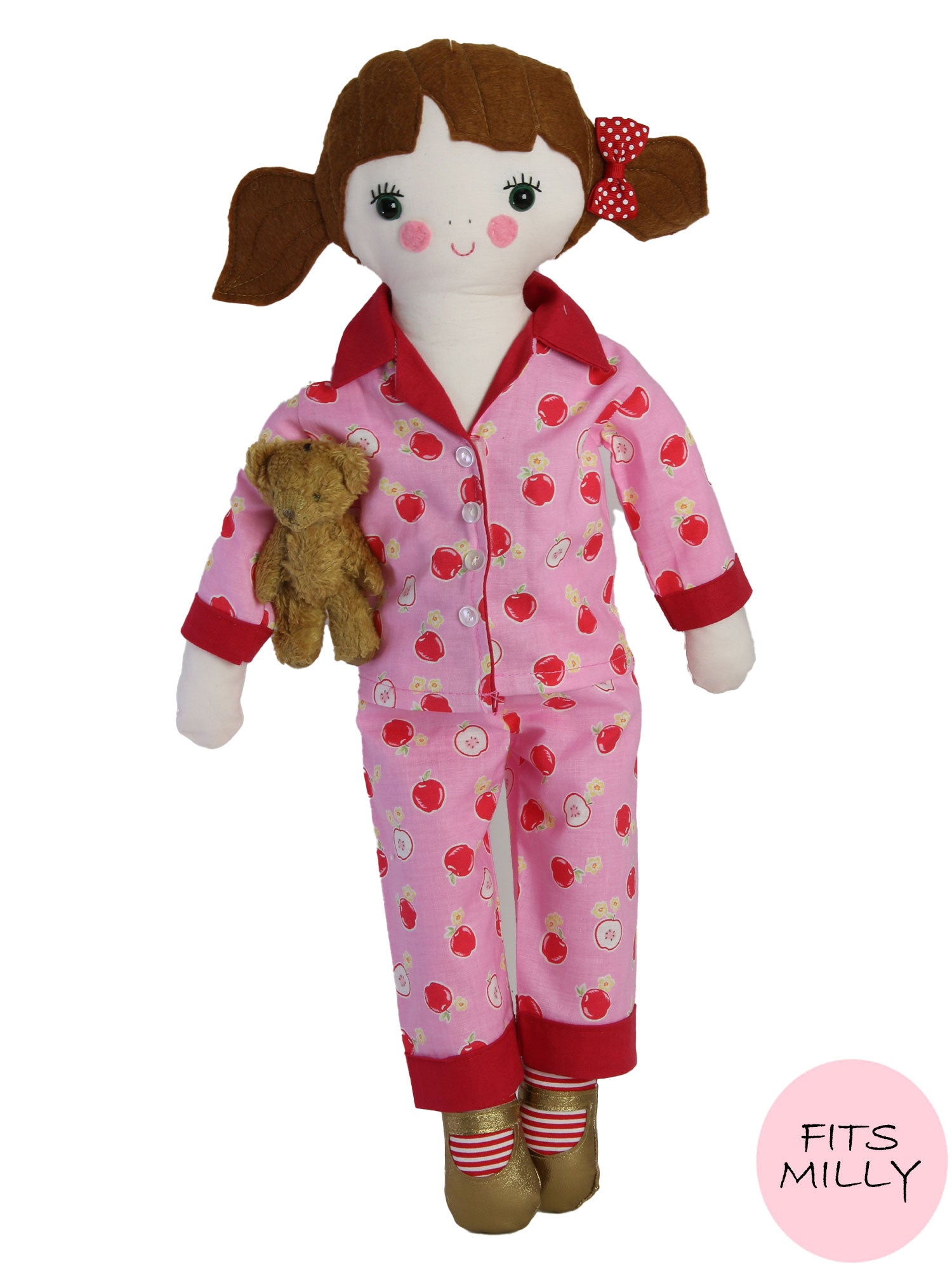 18" doll clothes patterns - PAJAMAS (D1314)