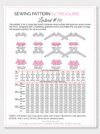 girls leotard pattern