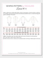 Leotard Patterns - LEOTARD #14- Girls High Neck (L514) – TREASURIE