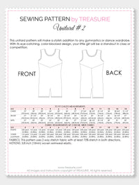 unitard sewing pattern