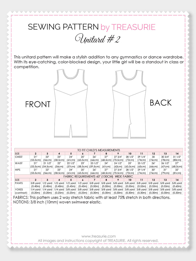 unitard sewing pattern