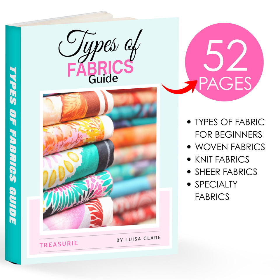 Fabric Guide for Sewing – Types of Fabric Reference Book – TREASURIE