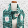 flower granny square scarf crochet pattern