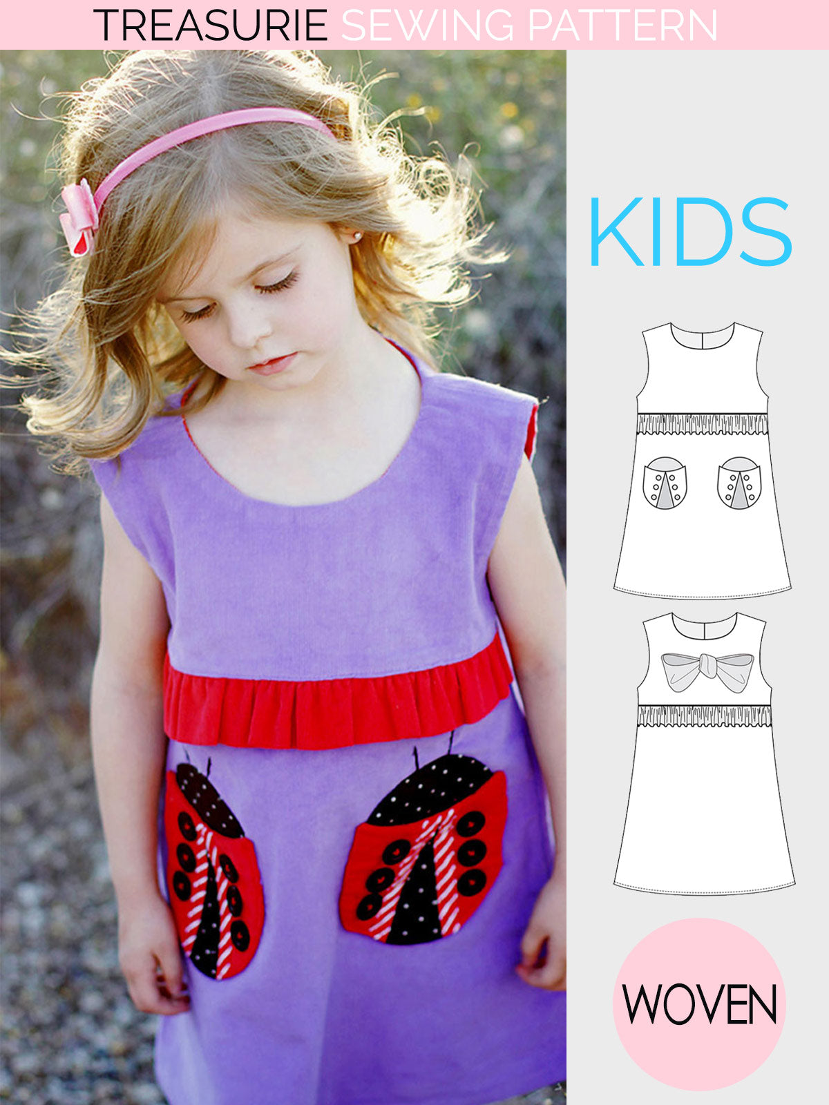 girls a line dress sewing pattern