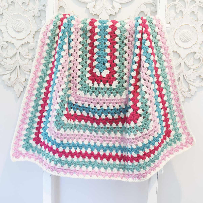 rectangle granny blanket pattern