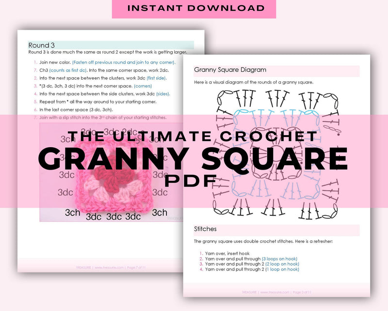 how to crochet a granny square