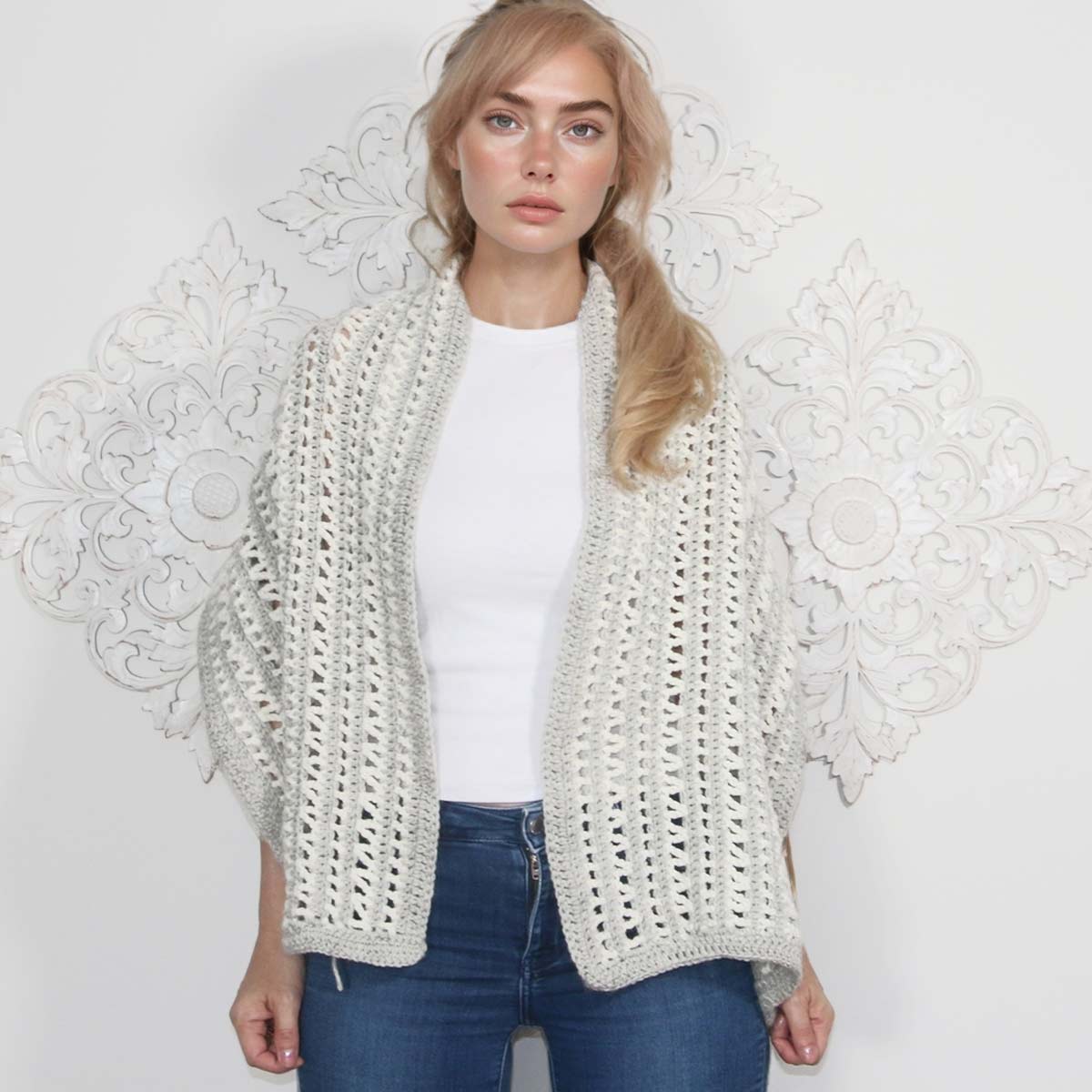 v-stitch wrap crochet pattern pdf