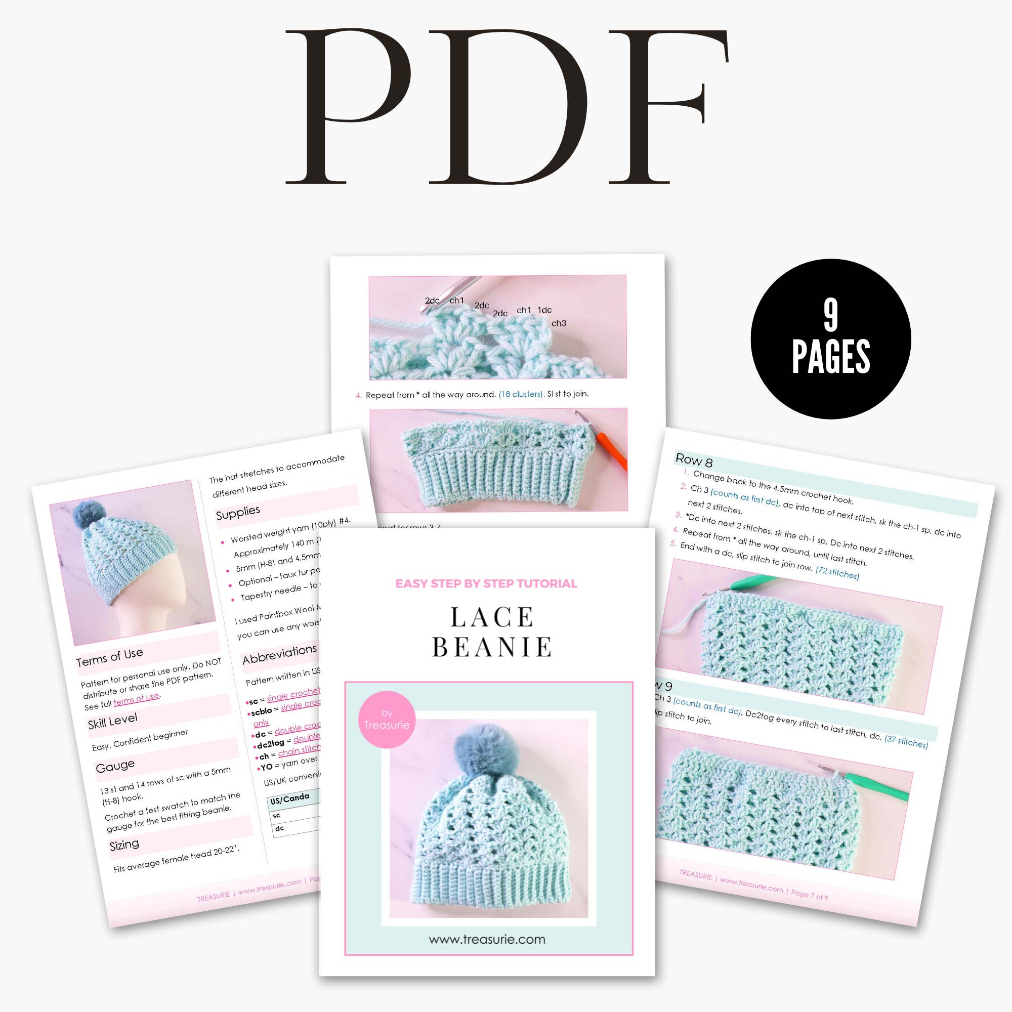 8+ Crochet Pattern
For Beanie Lace Beanie Crochet Pattern – TREASURIE