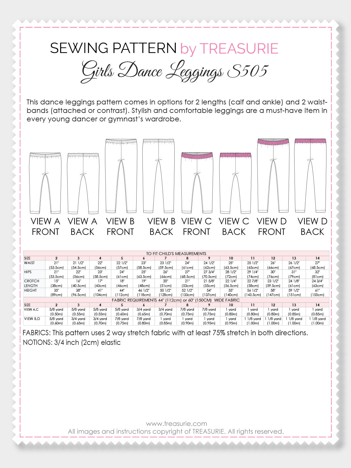 leggings sewing pattern