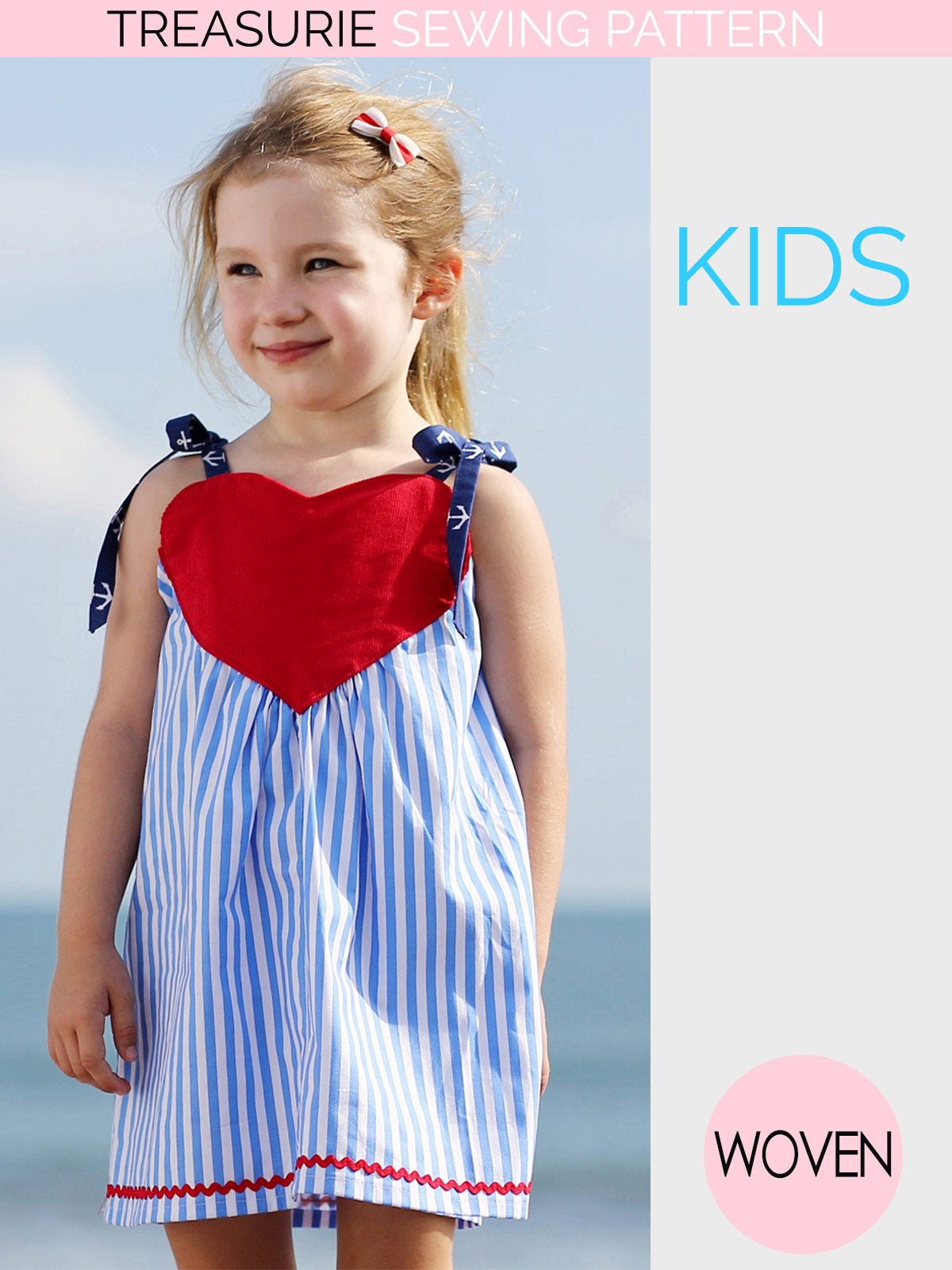 girls tie dress sewing pattern