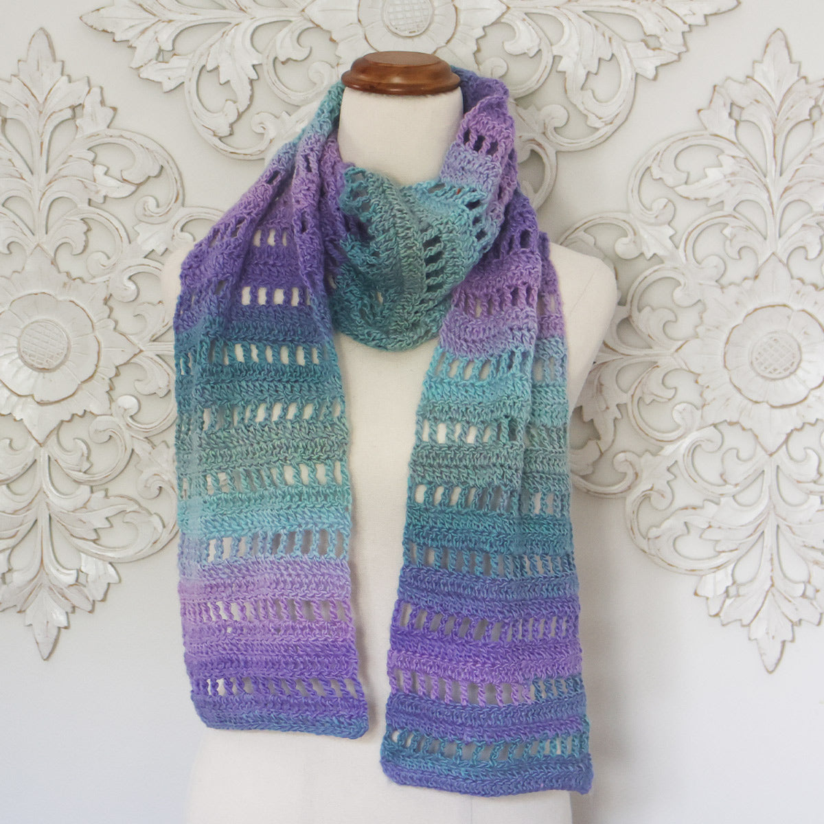 Mesh Scarf Crochet Pattern PDF