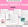 sewing needle guide
