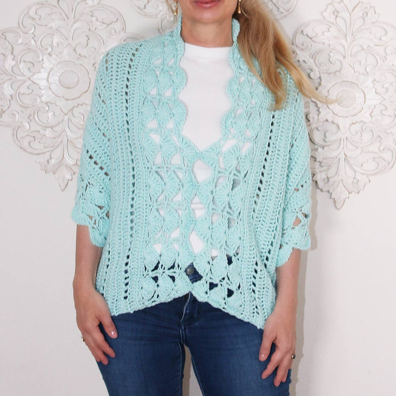 Peacock Poncho Crochet Pattern