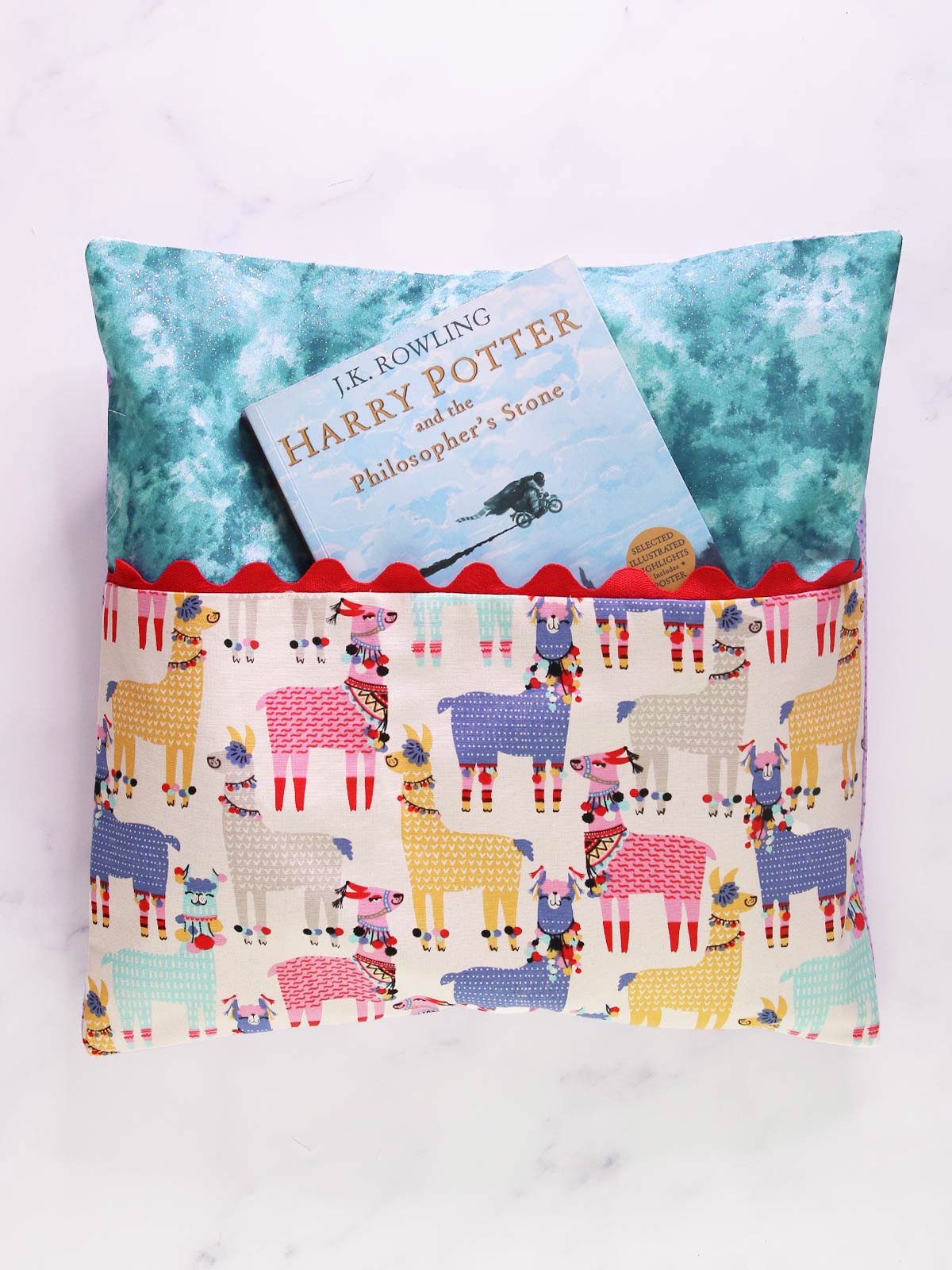 book pillow sewing pattern