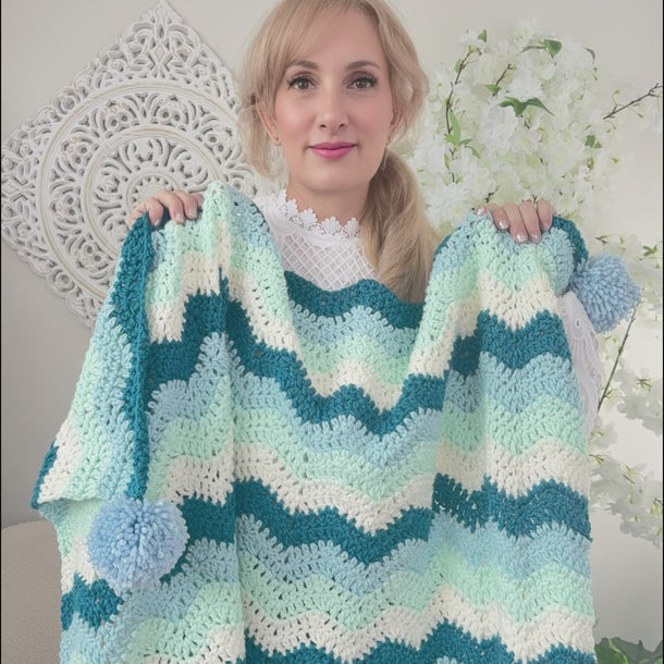 ripple blanket crochet pattern