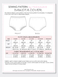 DIAPER COVER - Dakota (0-24 Months) BT02-L