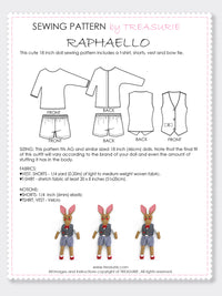 RAPHAELLO - Rabbit Toy Sewing Pattern (T1202)