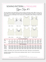 gym tops 1 sewing pattern