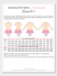 girls leotard pattern with skirt