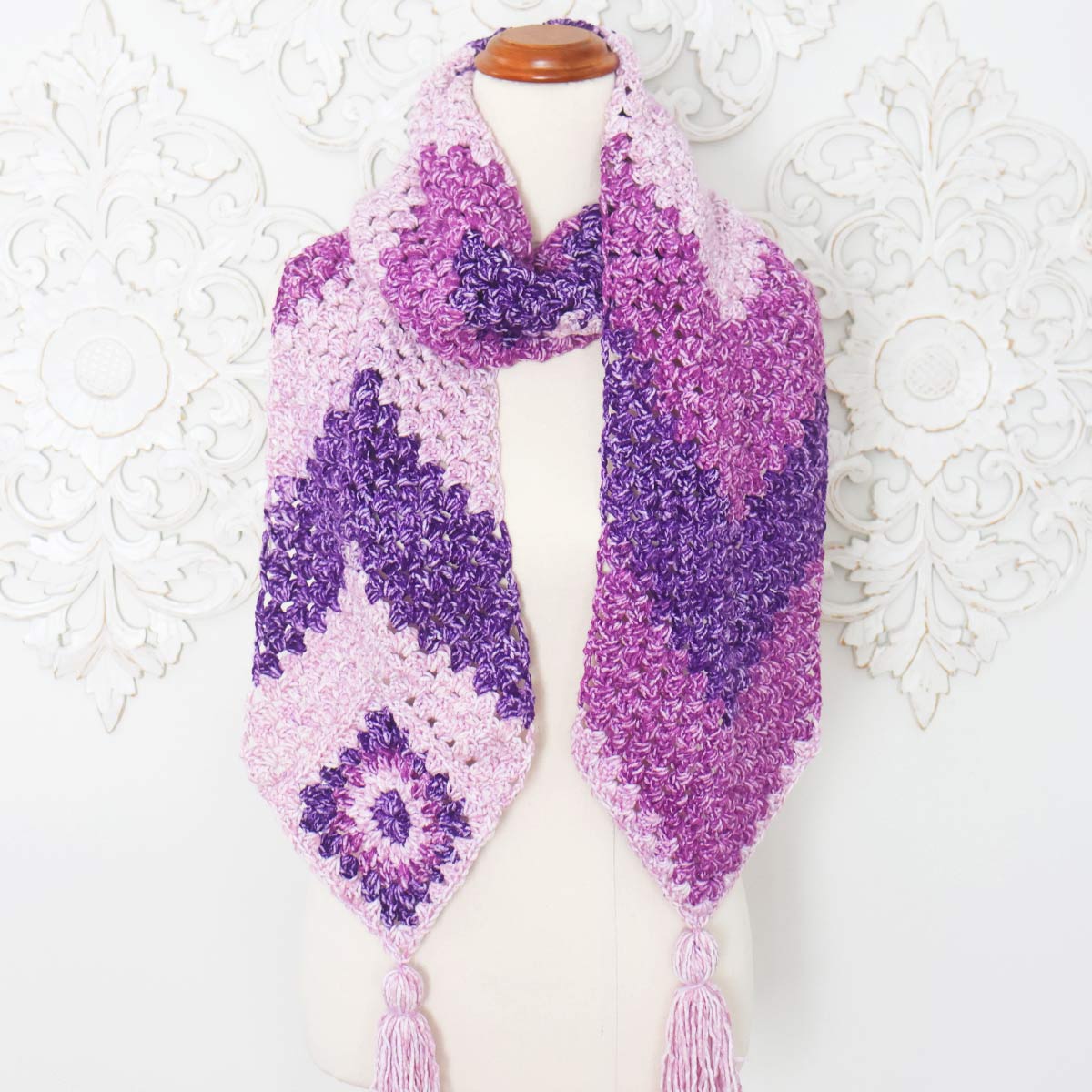 Chevron crochet scarf pattern