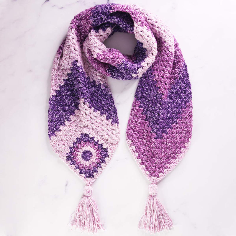 Chevron crochet scarf pattern