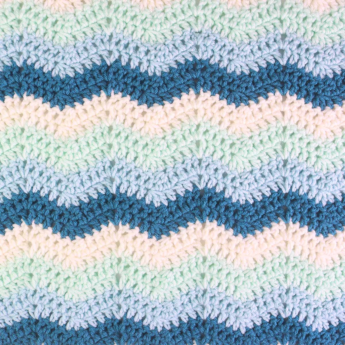 Ripple stitch blanket crochet pattern PDF