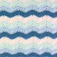 Ripple stitch blanket crochet pattern PDF