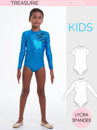 high neck leotard pattern girls