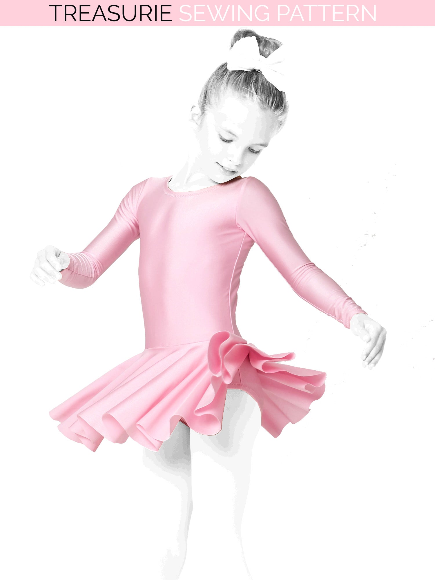 girls leotard with skirt sewing pattern