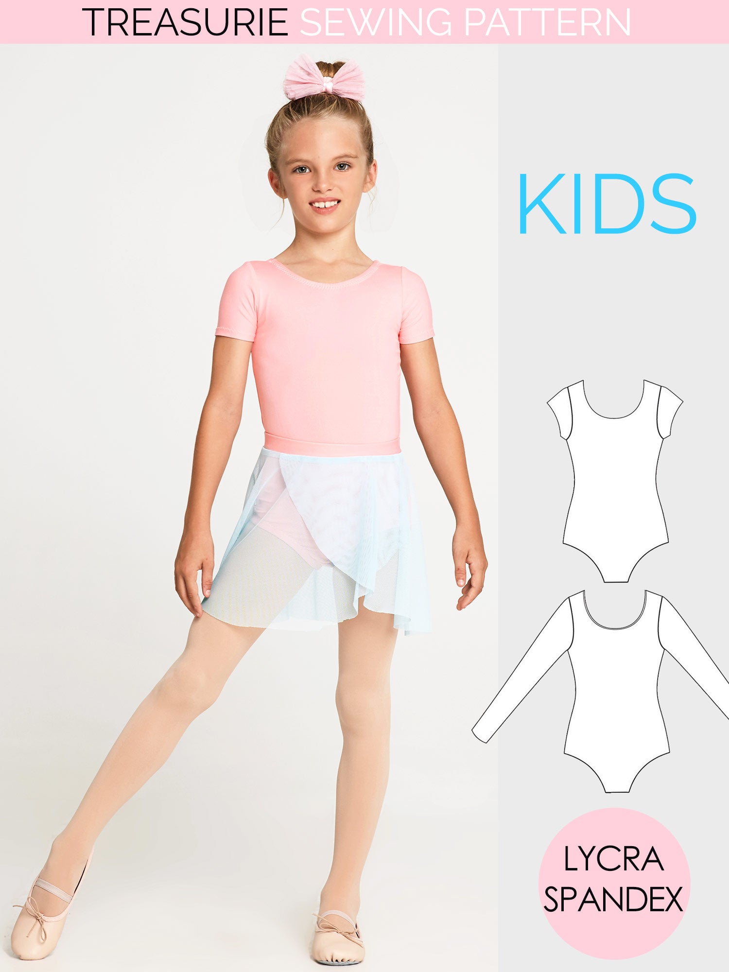 Girls leotard sewing pattern 4 TREASURIE