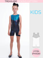Unitard Patterns - Girls - UNITARD#2 - Sleeveless (LU02) – TREASURIE