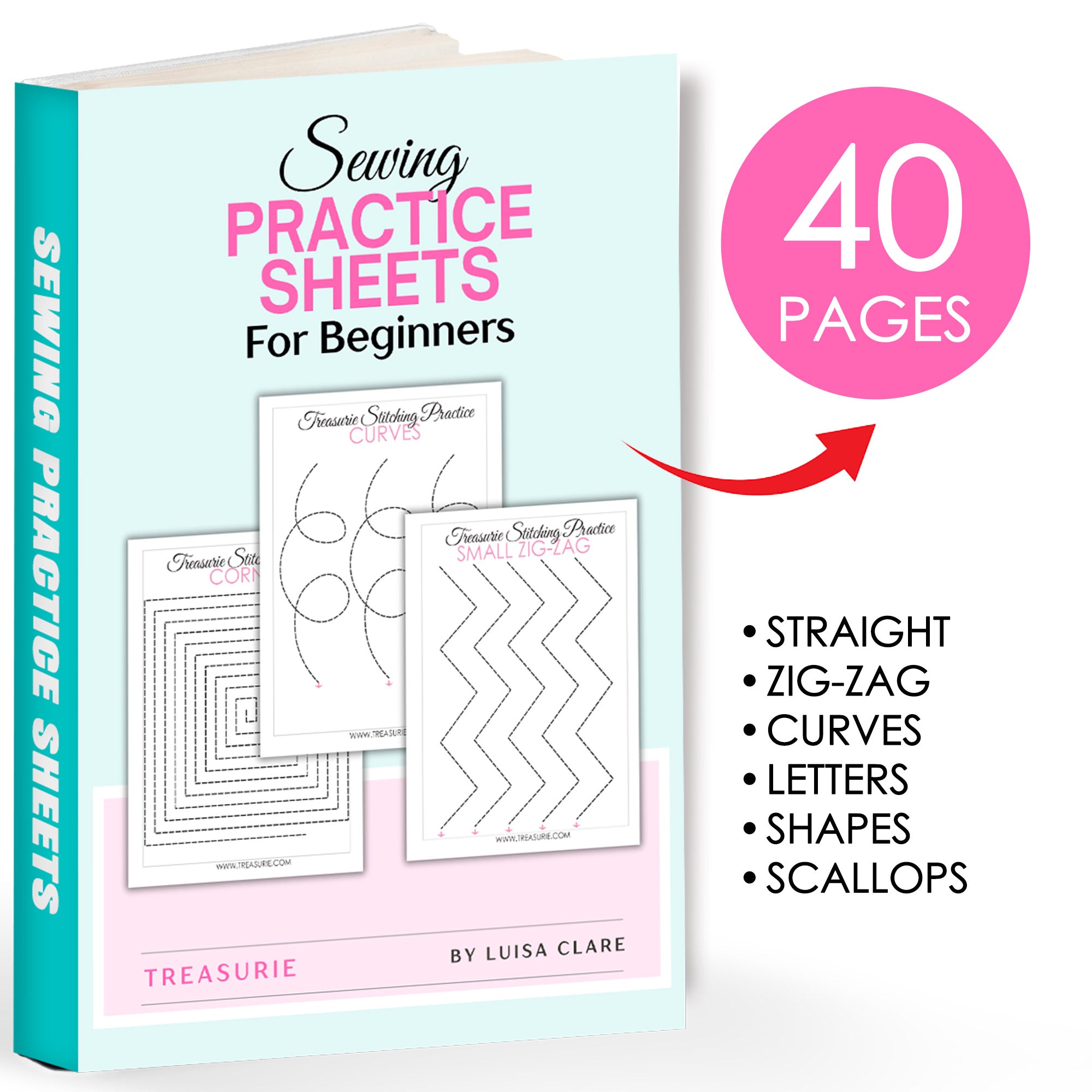 Sewing Practice Sheets for Beginners – TREASURIE